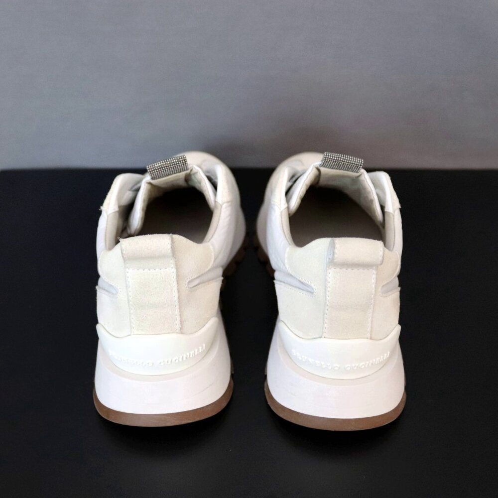 BRUNELLO CUCINELLI 38 Monili Trim Lug Sole Slip-On Runner Sneakers - Picture 6 of 15